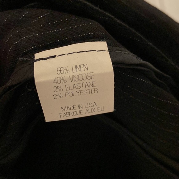 EUC * Theory Pinstripe Linen Blazer * Size 0 - Picture 4 of 5